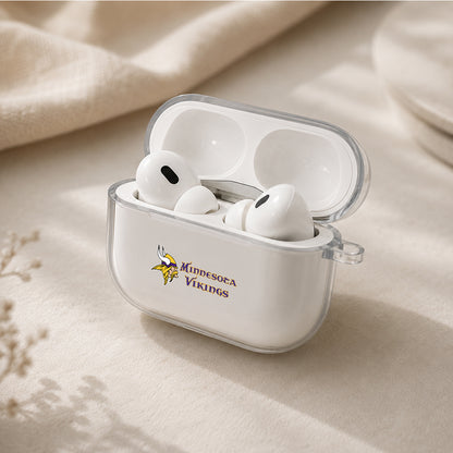 NFL Minnesota Vikings Symbol Protective Apple AirPods Pro 3 Clear Case | Shockproof Cover