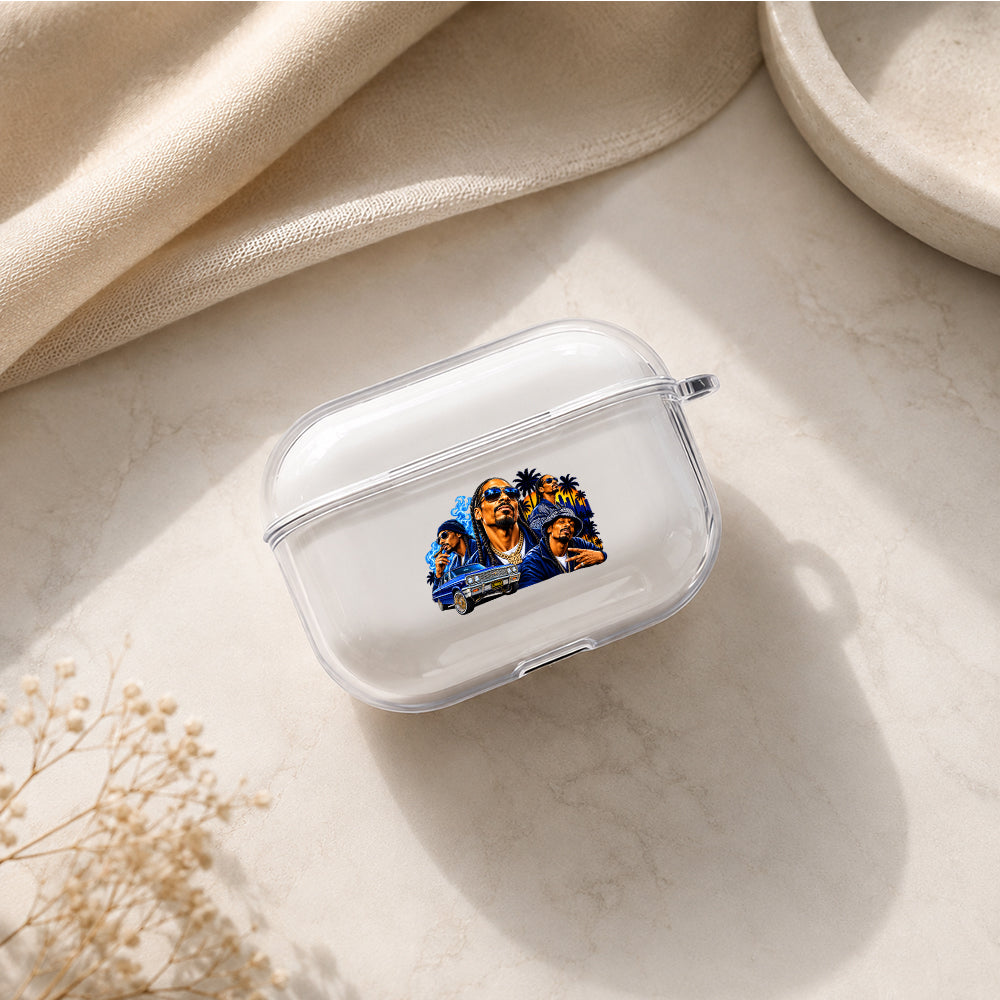 Snoop Dogg West Coast Protective Apple AirPods Pro 3 Clear Case | Shockproof Cover