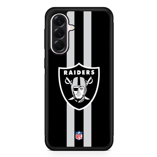 NFL Las Vegas Raiders Black Samsung Galaxy A56 Case | Samsung Galaxy A56 Protective Rubber Case