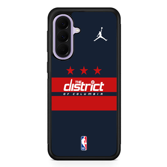 NBA Washington Wizards Navy Jordan Samsung Galaxy A37 Case | Samsung Galaxy A37 Rubber Protective Case