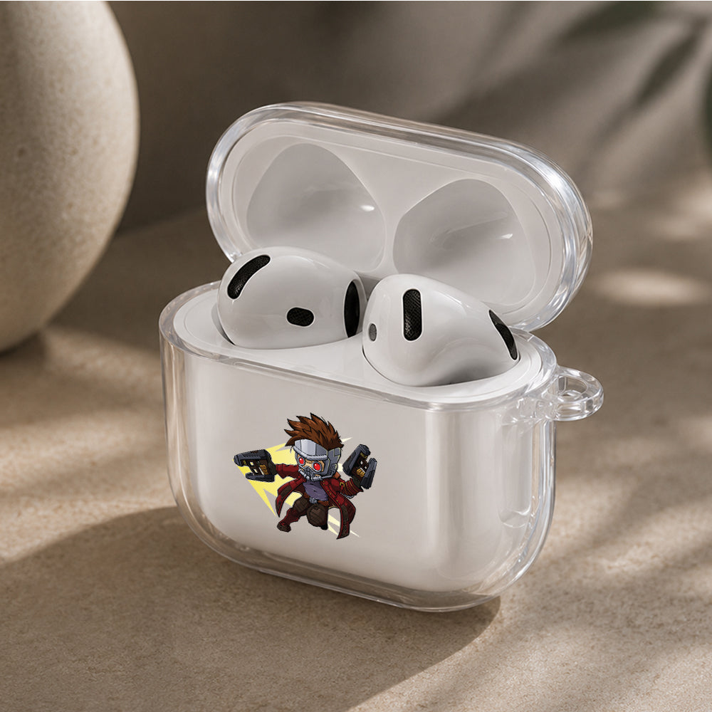 Star-Lord Guardians of The Galaxy Protective Apple Airpods 4 Clear Case - Durable Clear Protection