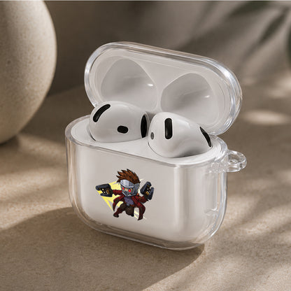 Star-Lord Guardians of The Galaxy Protective Apple Airpods 4 Clear Case - Durable Clear Protection