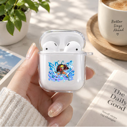 Naruto Sharingan Jutsu Protective Clear Case Cover For Apple Airpods | Soft Silicone AirPods 1 / 2 Case | Protective Cover