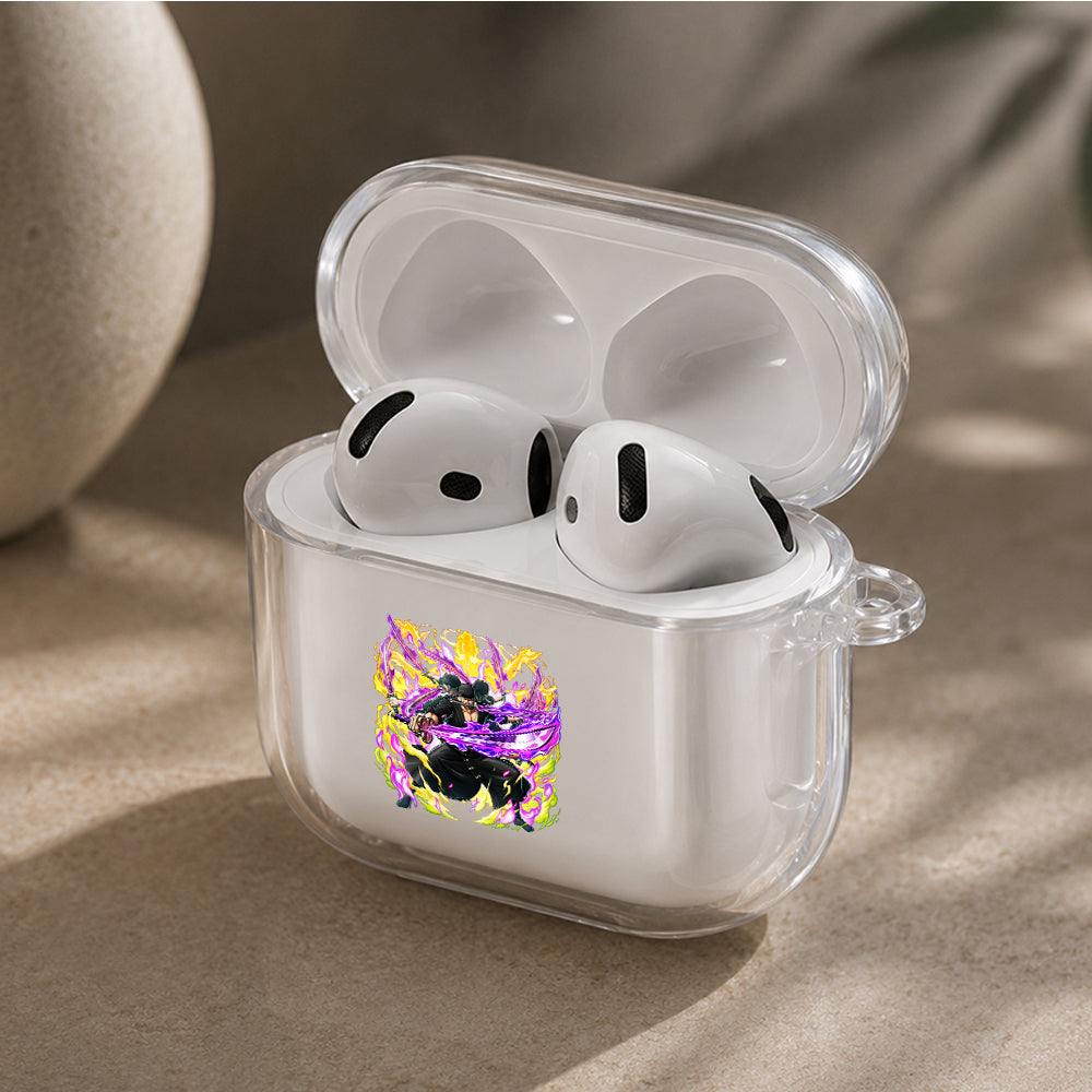 Zoro The Asura Reborn Protective Apple Airpods 4 Clear Case - Durable Clear Protection