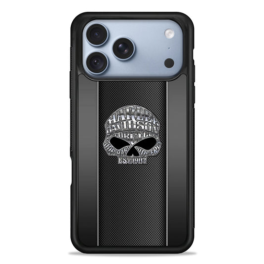Harley Davidson Skull Design iPhone 18 Pro Case - iPhone 18 Pro Silicone Case