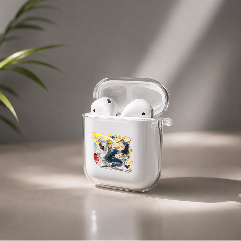Minato Edo Tensei Protective Clear Case Cover For Apple Airpods | Soft Silicone AirPods 1 / 2 Case | Protective Cover