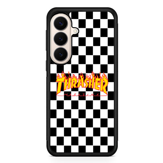 Thrasher Chess Board Background Samsung Galaxy S26 Case – Slim Protective Phone Cover