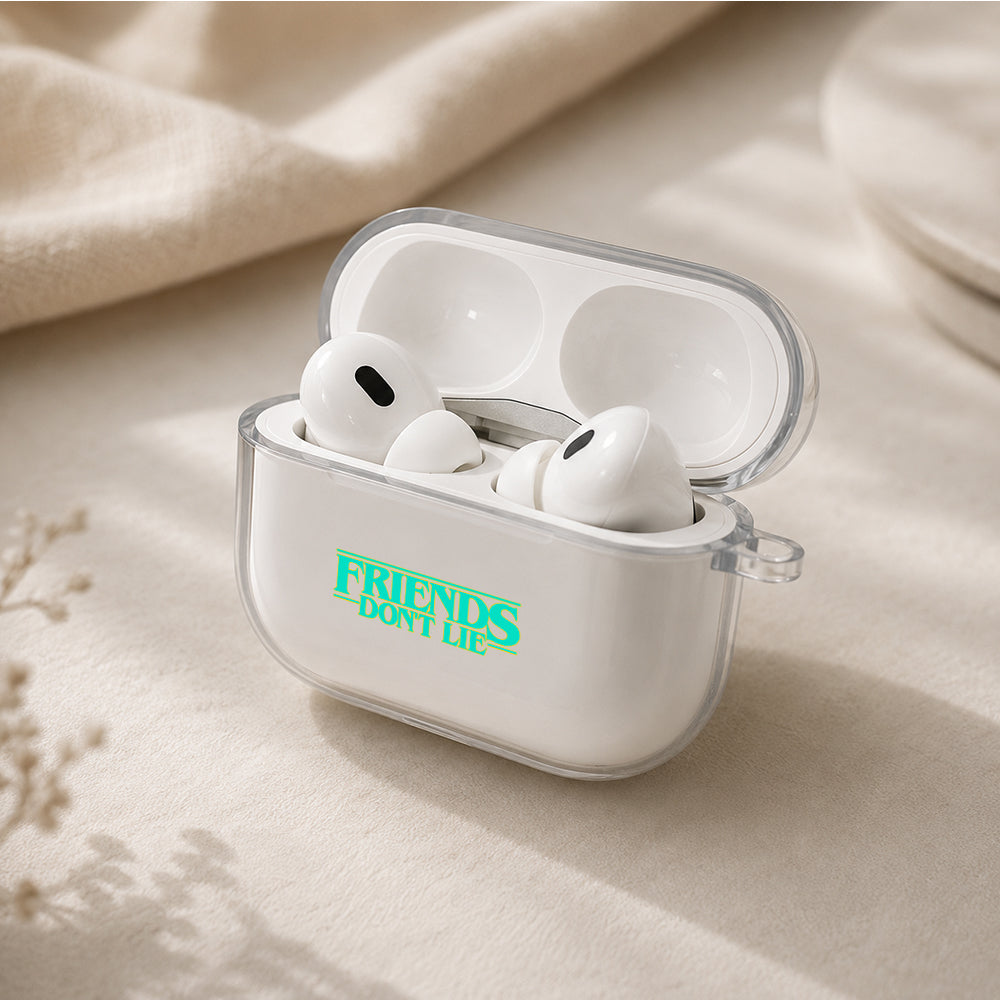 Stranger Things Quotes Protective Apple AirPods Pro 3 Clear Case | Shockproof Cover