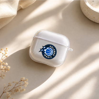 NBA Orlando Magic Logo Protective Apple Airpods 4 Clear Case - Durable Clear Protection