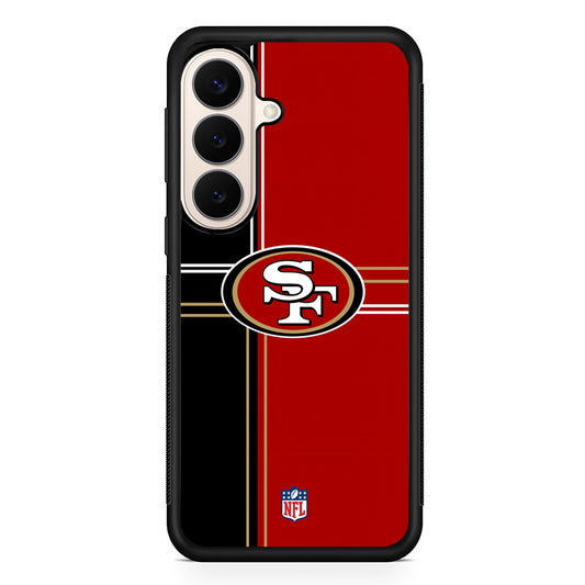 NFL San Francisco 49ers Red Black Samsung Galaxy S26 Case | Durable Protective Rubber Cover