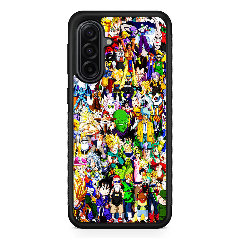 Dragon Ball Z All Characters Samsung Galaxy A17 Case | Durable Rubber Samsung Galaxy A17 Phone Case