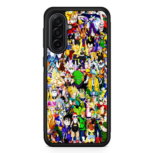 Dragon Ball Z All Characters Samsung Galaxy A17 Case | Durable Rubber Samsung Galaxy A17 Phone Case