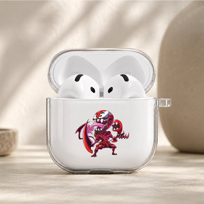 Carnage Chibi Version Protective Apple Airpods 4 Clear Case - Durable Clear Protection