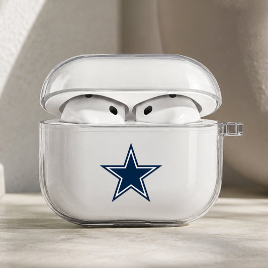 NFL Dallas Cowboys Symbol Protective Apple AirPods Pro 3 Clear Case | Shockproof Cover