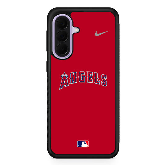 MLB Los Angeles Angels Red Nike Samsung Galaxy A37 Case | Samsung Galaxy A37 Rubber Protective Case