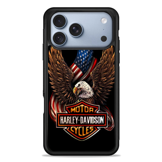 Harley Davidson Eagle US iPhone 18 Pro Case - iPhone 18 Pro Silicone Case