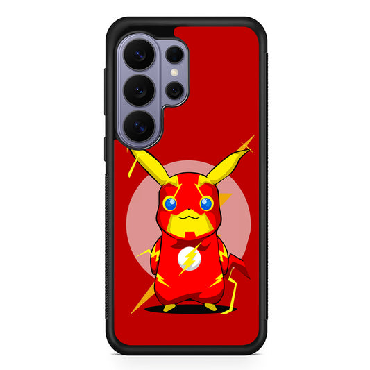 Pikachu in The Flash's Costume Samsung Galaxy S26 Ultra Case | Protective Rubber Cover