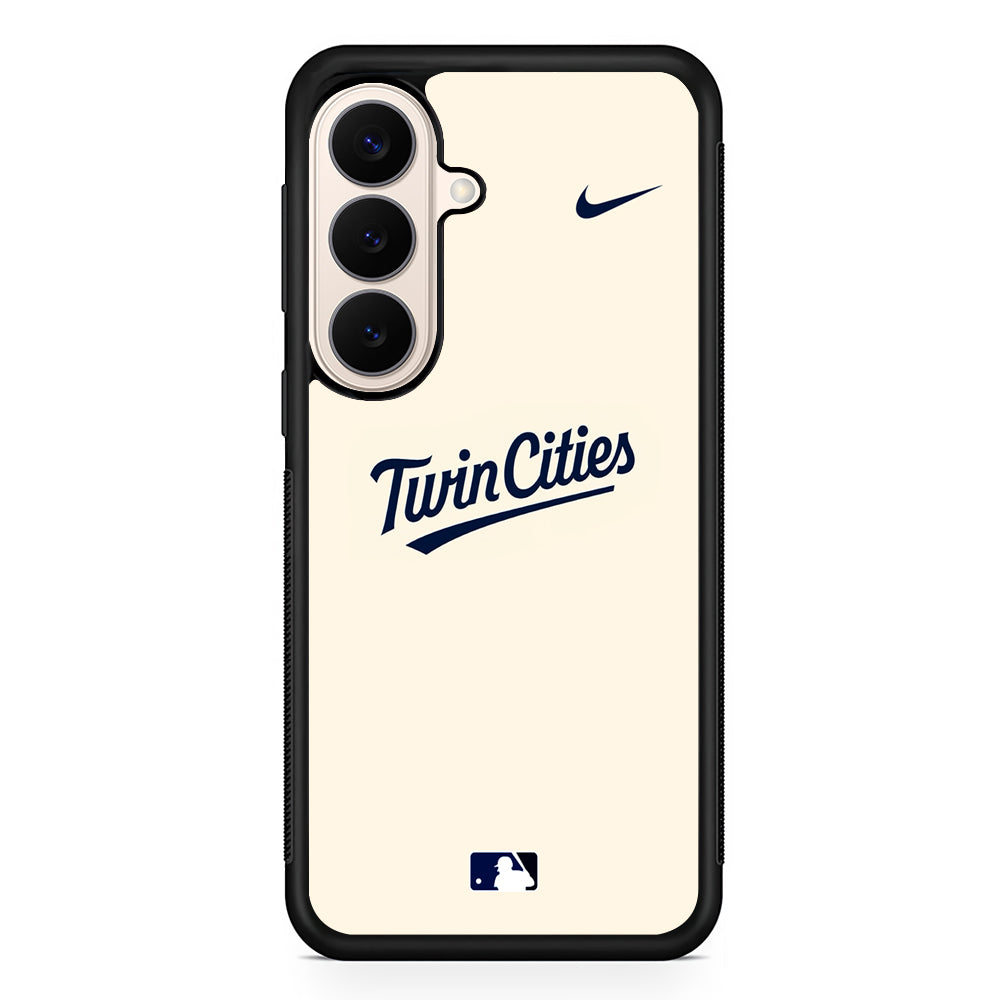 MLB Minnesota Twins Cream Nike Samsung Galaxy S26 Case – Slim Protective Phone Cover