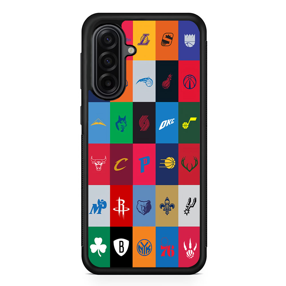 NBA Team Logos Samsung Galaxy A17 Case | Durable Rubber Samsung Galaxy A17 Phone Case