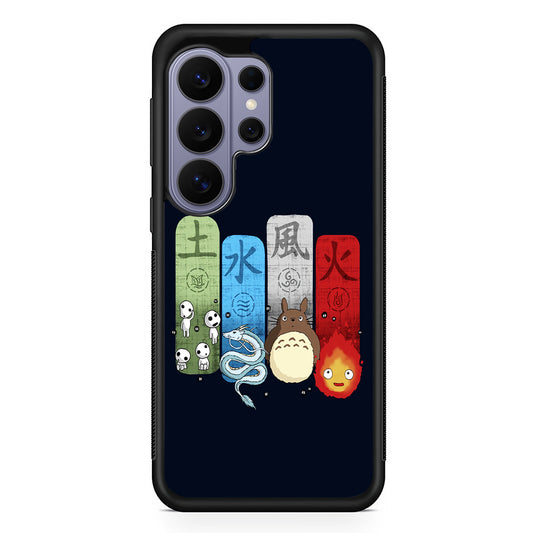 Ghibli Elemental Charms Blue Samsung Galaxy S26 Ultra Case | Protective Rubber Cover