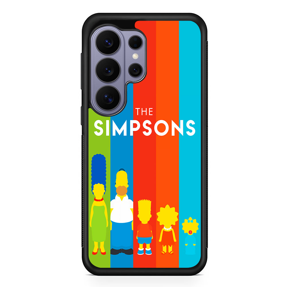 The Simpson Family Colorful Samsung Galaxy S26 Ultra Case | Protective Rubber Cover