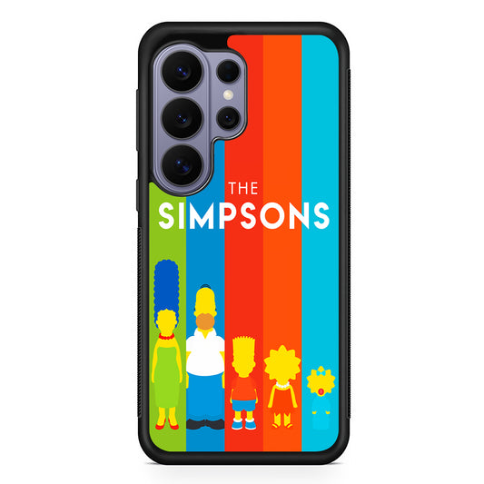 The Simpson Family Colorful Samsung Galaxy S26 Ultra Case | Protective Rubber Cover