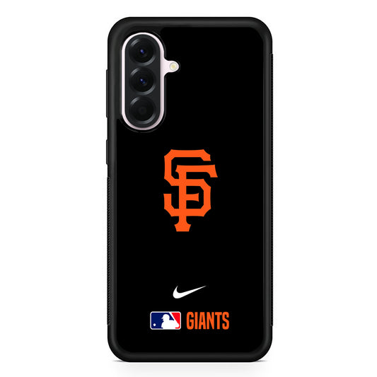 MLB San Francisco Giants Black Nike Samsung Galaxy A56 Case | Samsung Galaxy A56 Protective Rubber Case