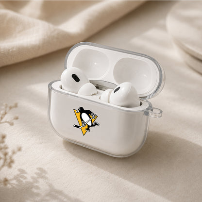 NHL Pittsburgh Penguins Symbol Protective Apple AirPods Pro 3 Clear Case | Shockproof Cover