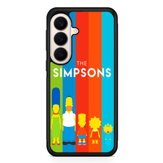 The Simpson Family Colorful Samsung Galaxy S26 Case | Durable Protective Rubber Cover