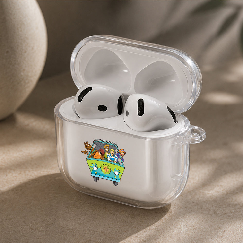 Scooby Doo Down a Scary Path Protective Apple Airpods 4 Clear Case - Durable Clear Protection