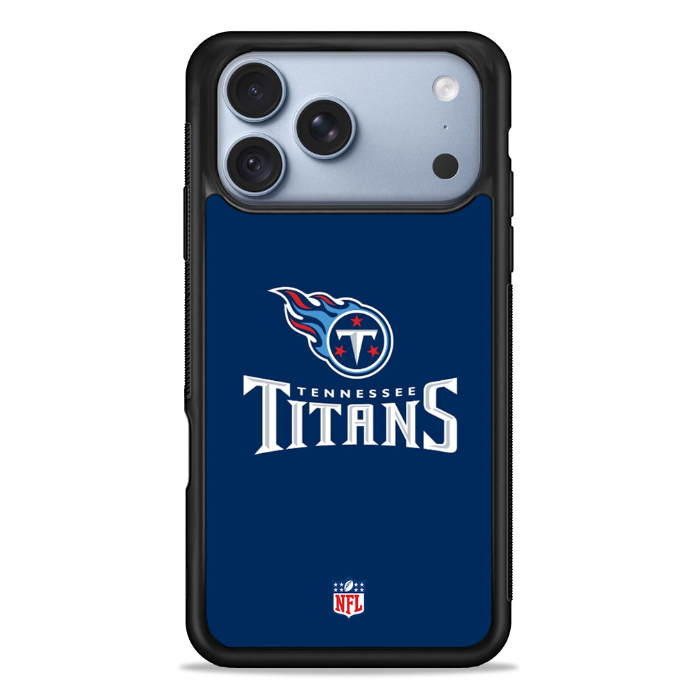 NFL Tennessee Titans Navy iPhone 18 Pro Case - iPhone 18 Pro Silicone Case