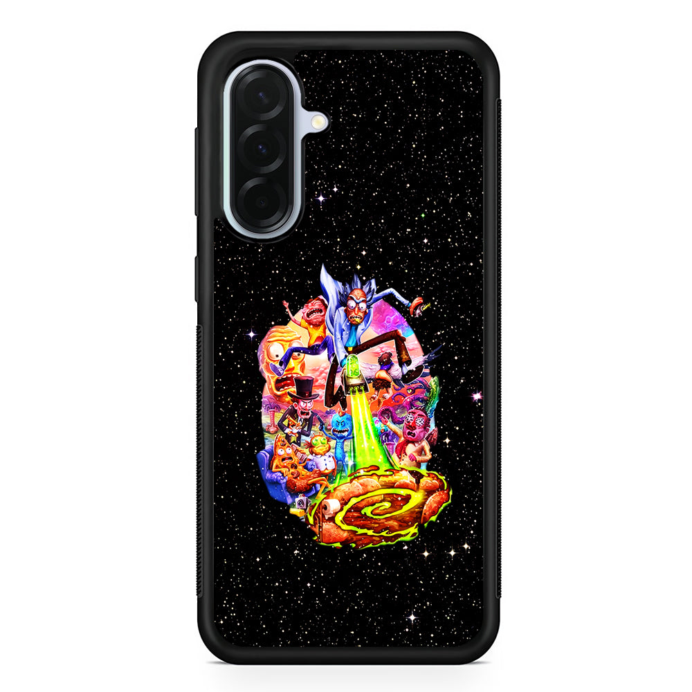 Rick and Morty Galaxy Starlight Samsung Galaxy A36 Case | Durable Samsung Galaxy A36 Protective Case