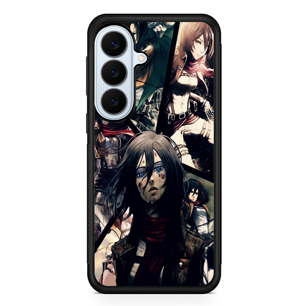 Mikasa Ackerman Collage Samsung Galaxy S26 Plus Case | Slim Protective Rubber Cover