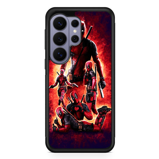 Deadpool On Fire Samsung Galaxy S26 Ultra Case | Protective Rubber Cover