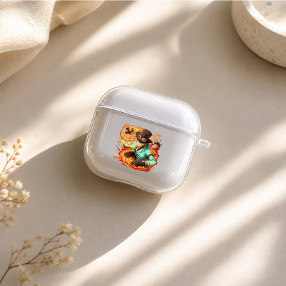 Sabo Flame of Revolution Protective Apple Airpods 4 Clear Case - Durable Clear Protection