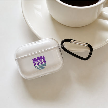NBA Sacramento Kings Symbol Protective Apple AirPods Pro 3 Clear Case | Shockproof Cover