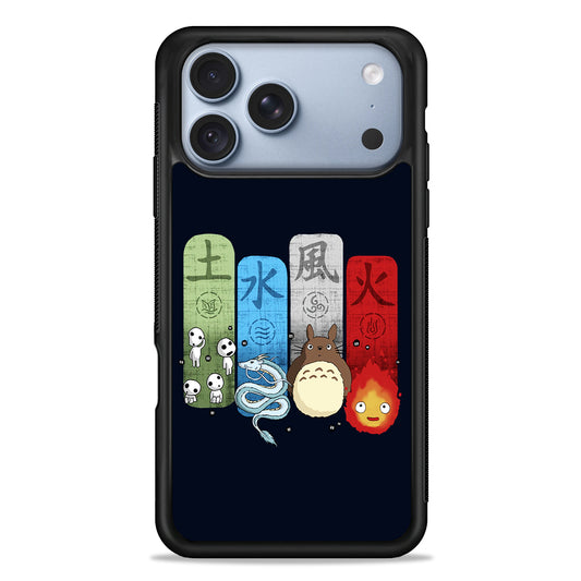 Ghibli Elemental Charms Blue iPhone 18 Pro Case - iPhone 18 Pro Silicone Case