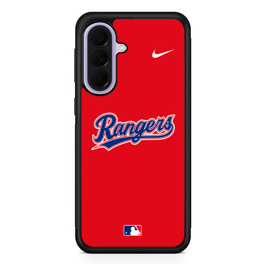 MLB Texas Rangers Red Nike Samsung Galaxy A37 Case | Samsung Galaxy A37 Rubber Protective Case