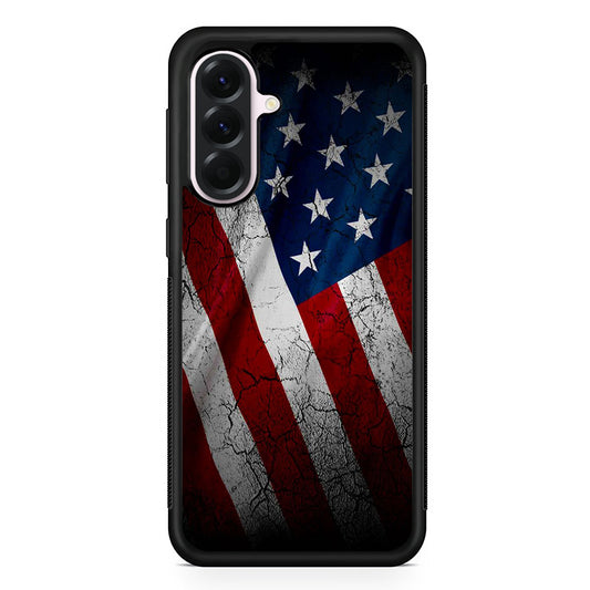 USA Flag 001 Samsung Galaxy A56 Case | Samsung Galaxy A56 Protective Rubber Case