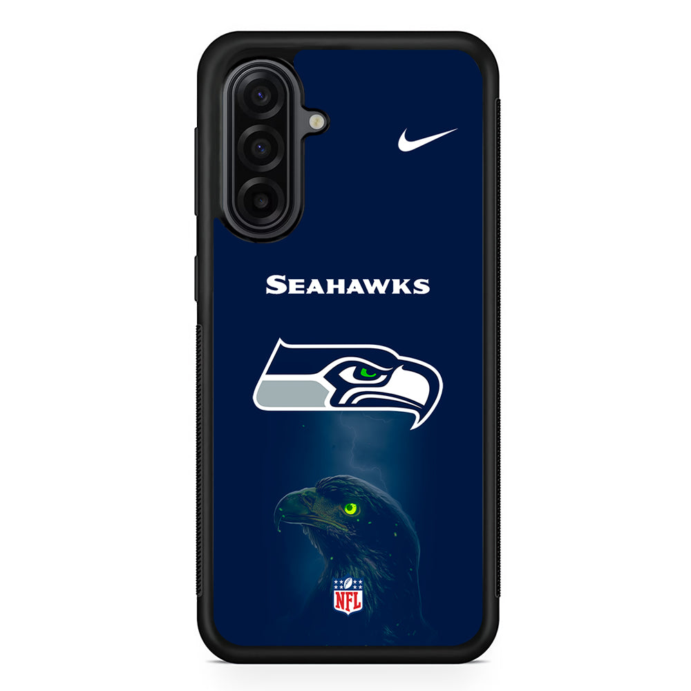 NFL Seattle Seahawks Navy Nike Samsung Galaxy A17 Case | Durable Rubber Samsung Galaxy A17 Phone Case