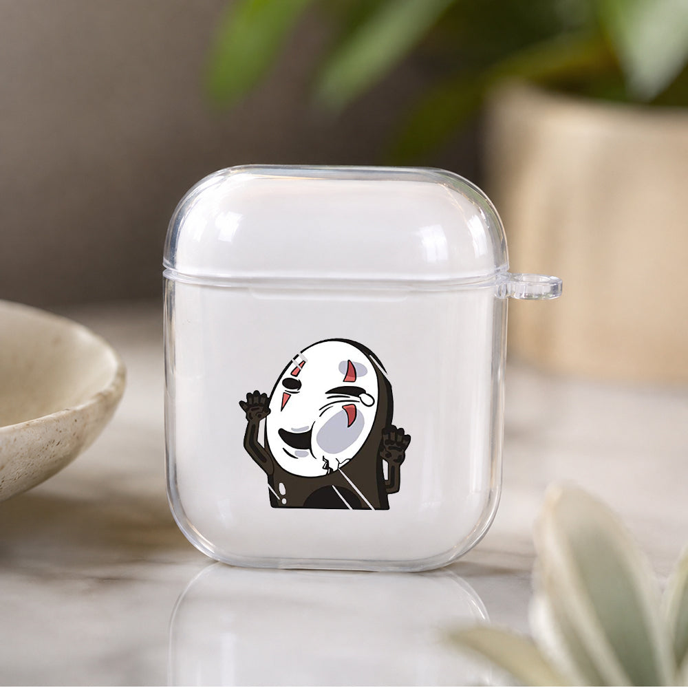 No Face Stick In The Glass Protective Clear Case Cover For Apple Airpods | Soft Silicone AirPods 1 / 2 Case | Protective Cover