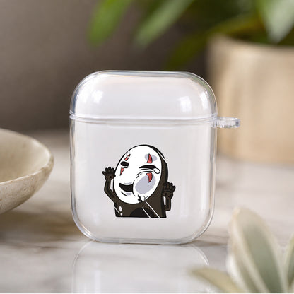No Face Stick In The Glass Protective Clear Case Cover For Apple Airpods | Soft Silicone AirPods 1 / 2 Case | Protective Cover