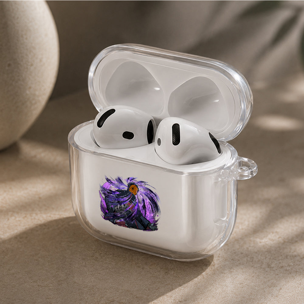 Obito Spiral Mask Protective Apple Airpods 4 Clear Case - Durable Clear Protection