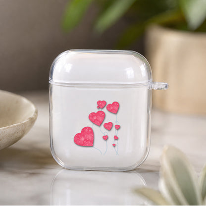 Cute Love balloon Protective Clear Case Cover For Apple Airpods | Soft Silicone AirPods 1 / 2 Case | Protective Cover