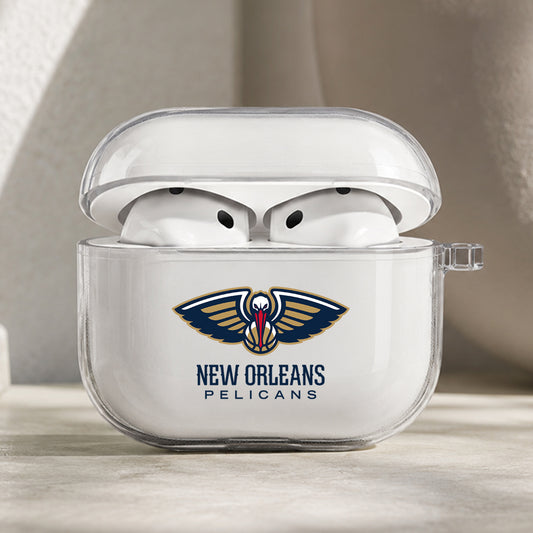 NBA New Orleans Pelicans Symbol Protective Apple AirPods Pro 3 Clear Case | Shockproof Cover