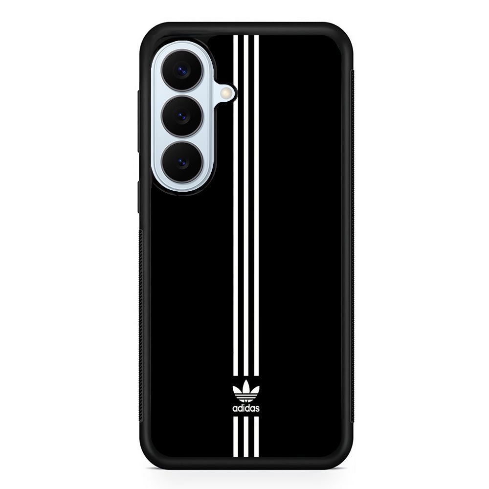 Adidas Black Three Lines Samsung Galaxy S26 Plus Case | Lightweight Protective Phone Cover