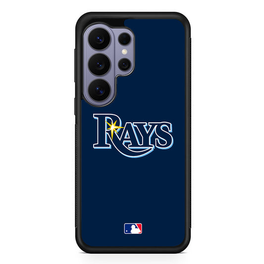 MLB Tampa Bay Rays Blue Logo Samsung Galaxy S26 Ultra Case | Protective Rubber Cover
