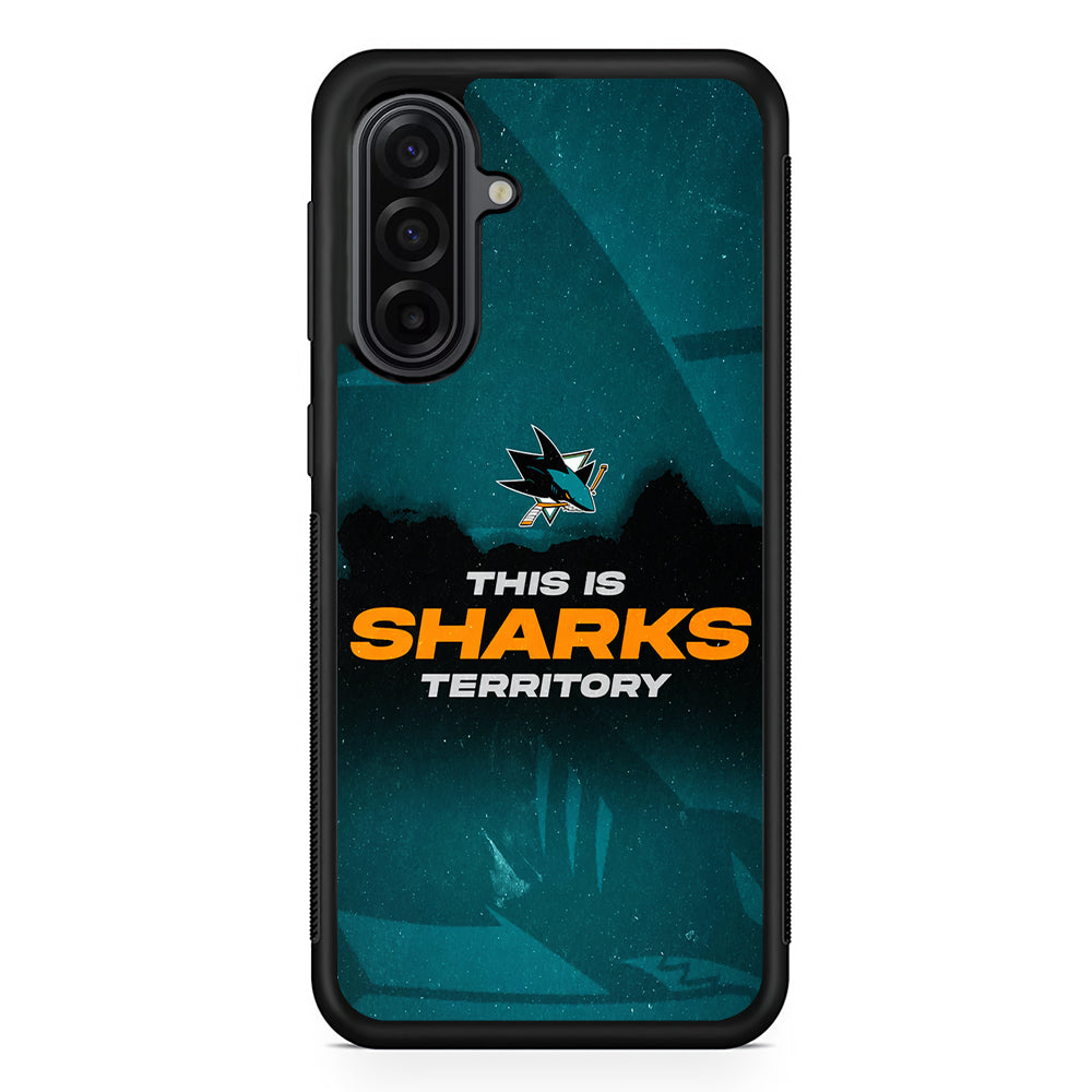 NHL San Jose Sharks Territory Samsung Galaxy A17 Case | Durable Rubber Samsung Galaxy A17 Phone Case