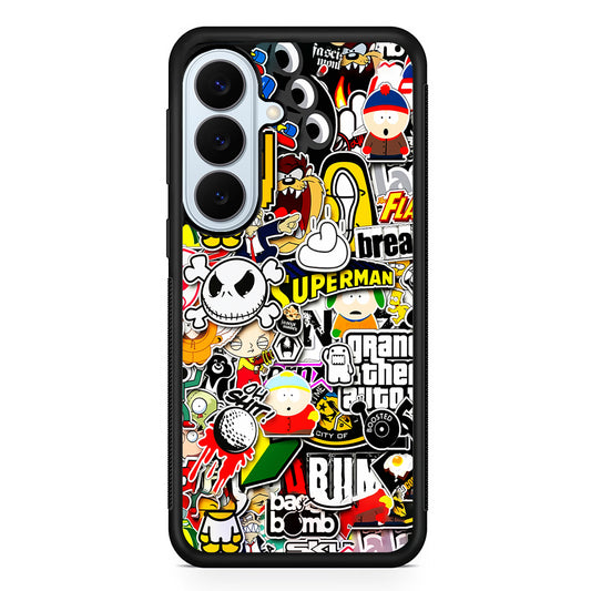 Sticker Collection Image Samsung Galaxy S26 Plus Case | Slim Protective Rubber Cover