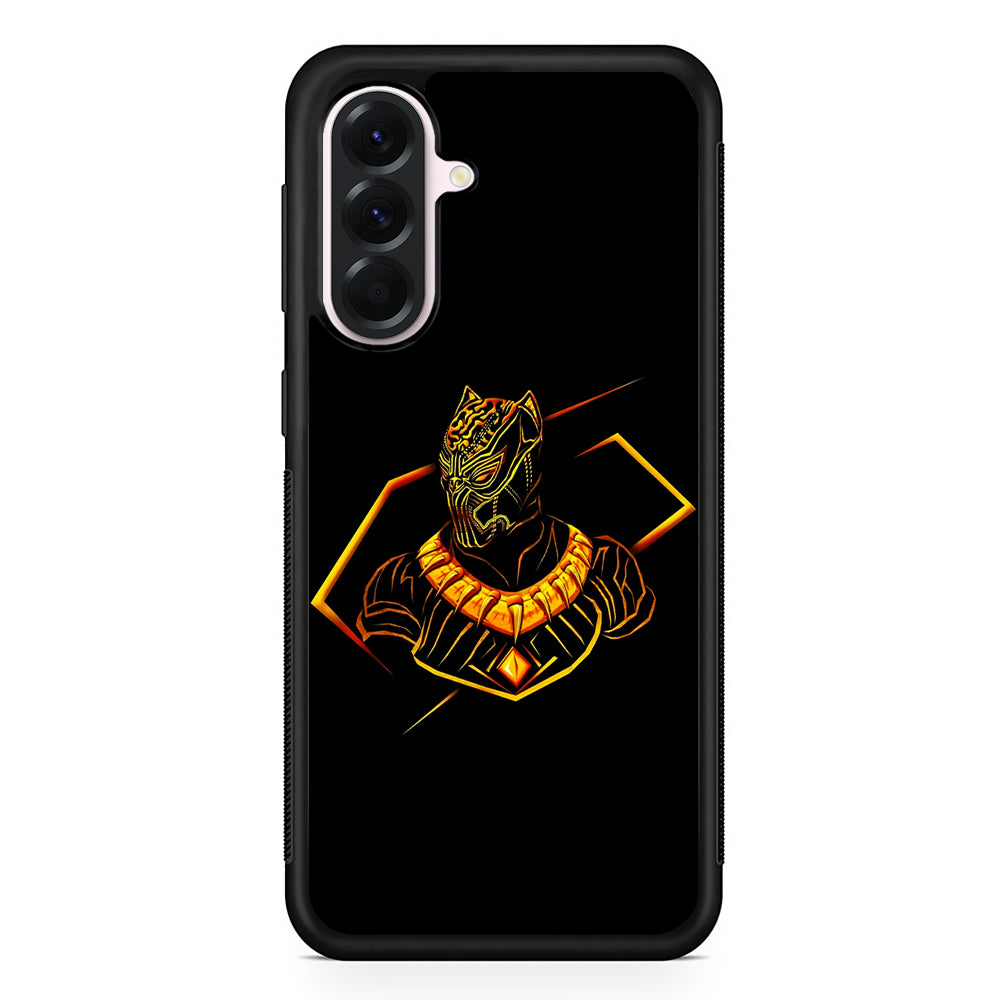 Black Panther Golden Art Samsung Galaxy A56 Case | Samsung Galaxy A56 Protective Rubber Case